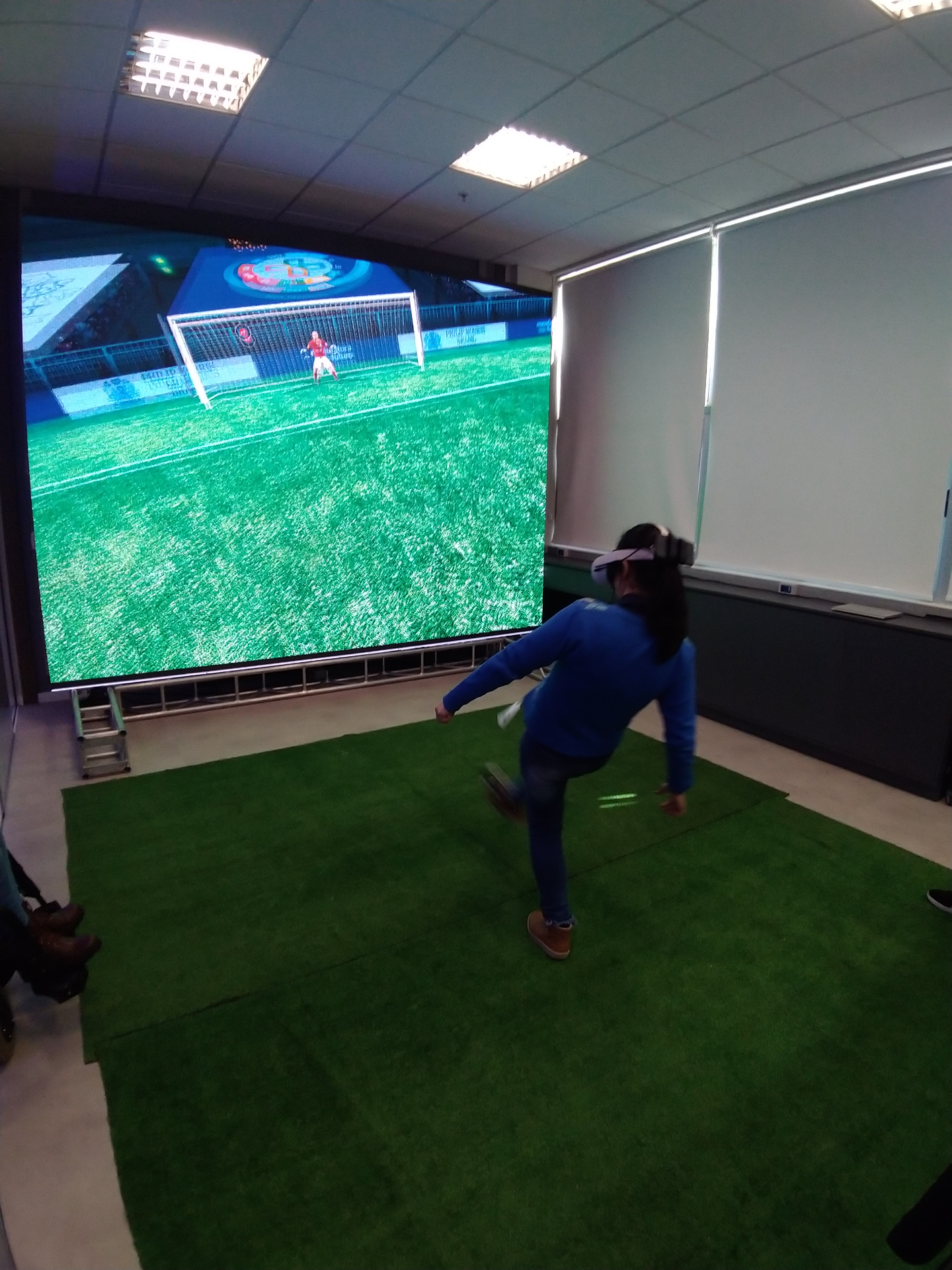 Simulador de futebol em VR com cobrança de pênalti