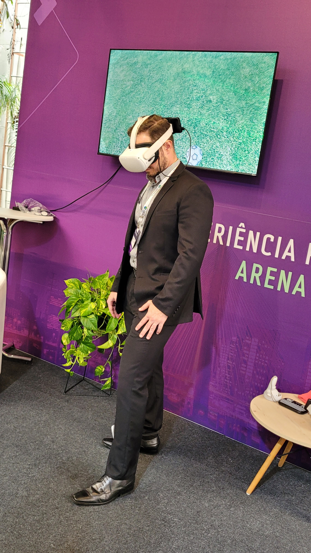 Ativação VR Arena em evento corporativo